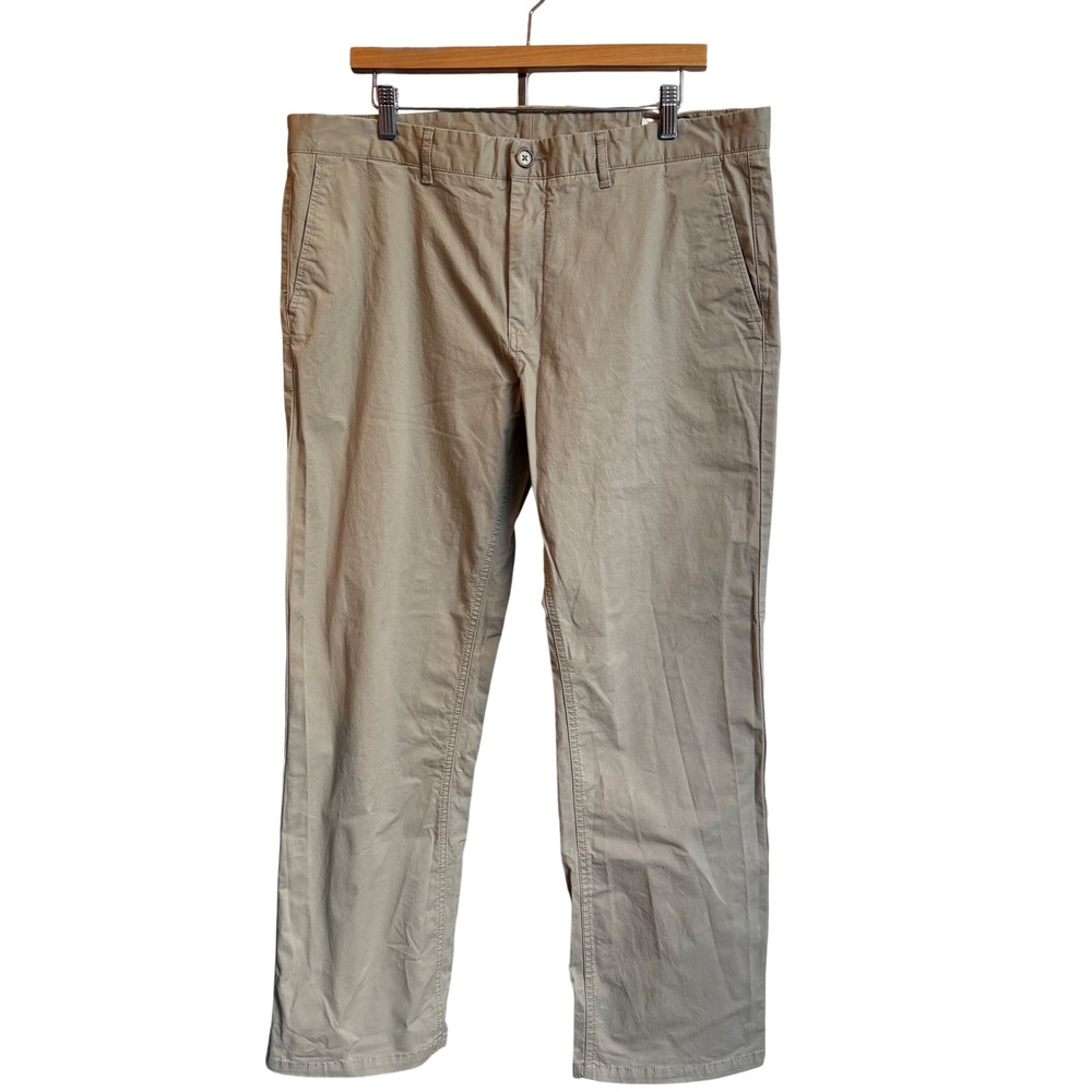 7Diamonds Golf Pants Chinos Mens 36x30 Khaki Slim Fit‎ Stretch Trousers Preppy